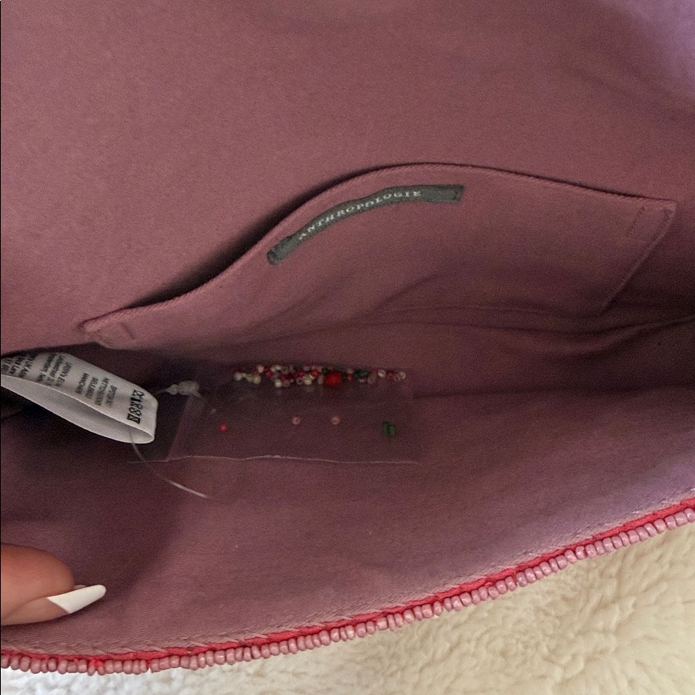 ANTHROPOLOGIE THE FIONA CHERRY BEADED PURSE - Picture 5 of 6